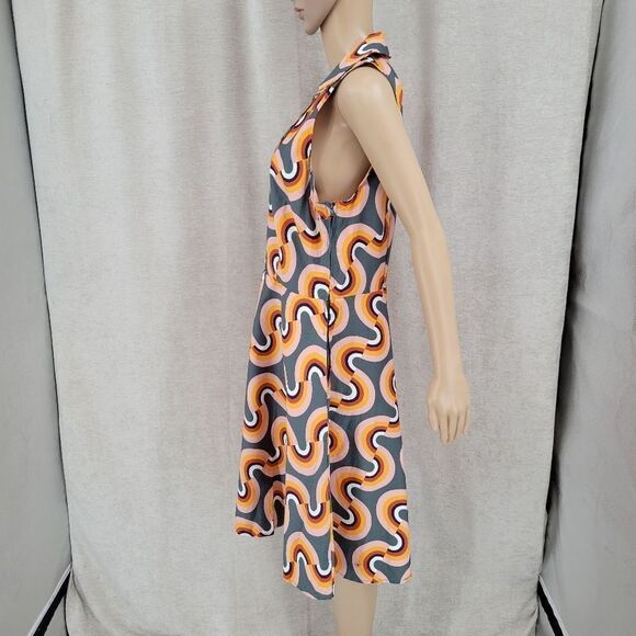 Mod Cloth Mod Well Rainbow Retro Inspired Cotton Dress Women's Plus Size 14 - Picture 6 of 14